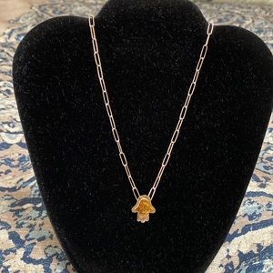 🪬 Hamsa Paperclip Necklace 🪬